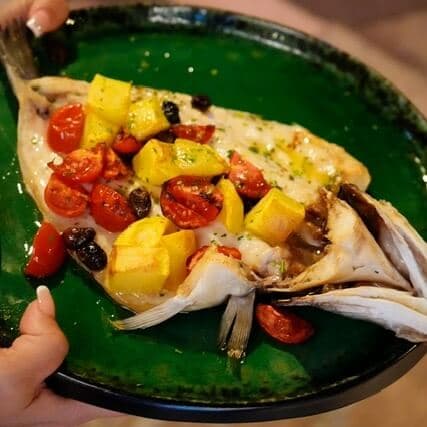 Branzino Al Forno Con Patate - Menu item
