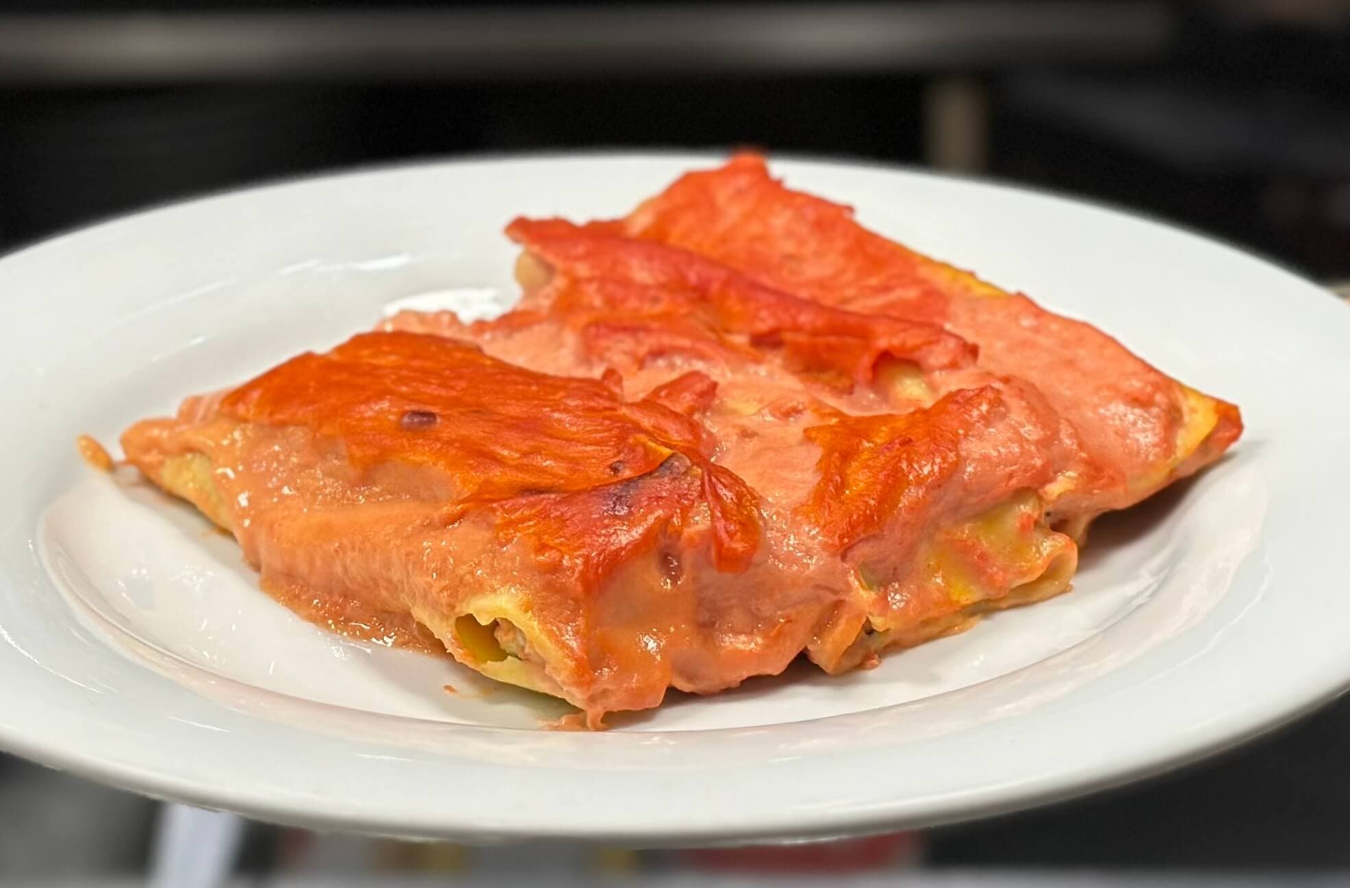 Cannellonis aux épinards et à la ricotta - Menu item