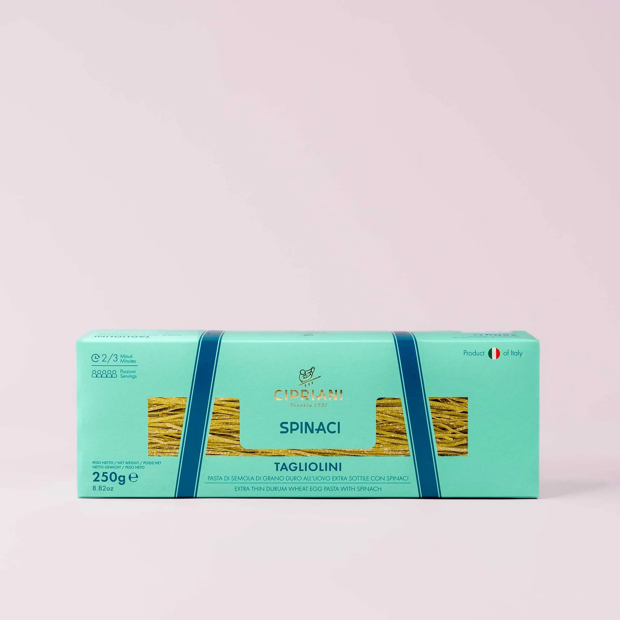 Tagliolini aux Œufs et Épinards Cipriani 250g - Menu item