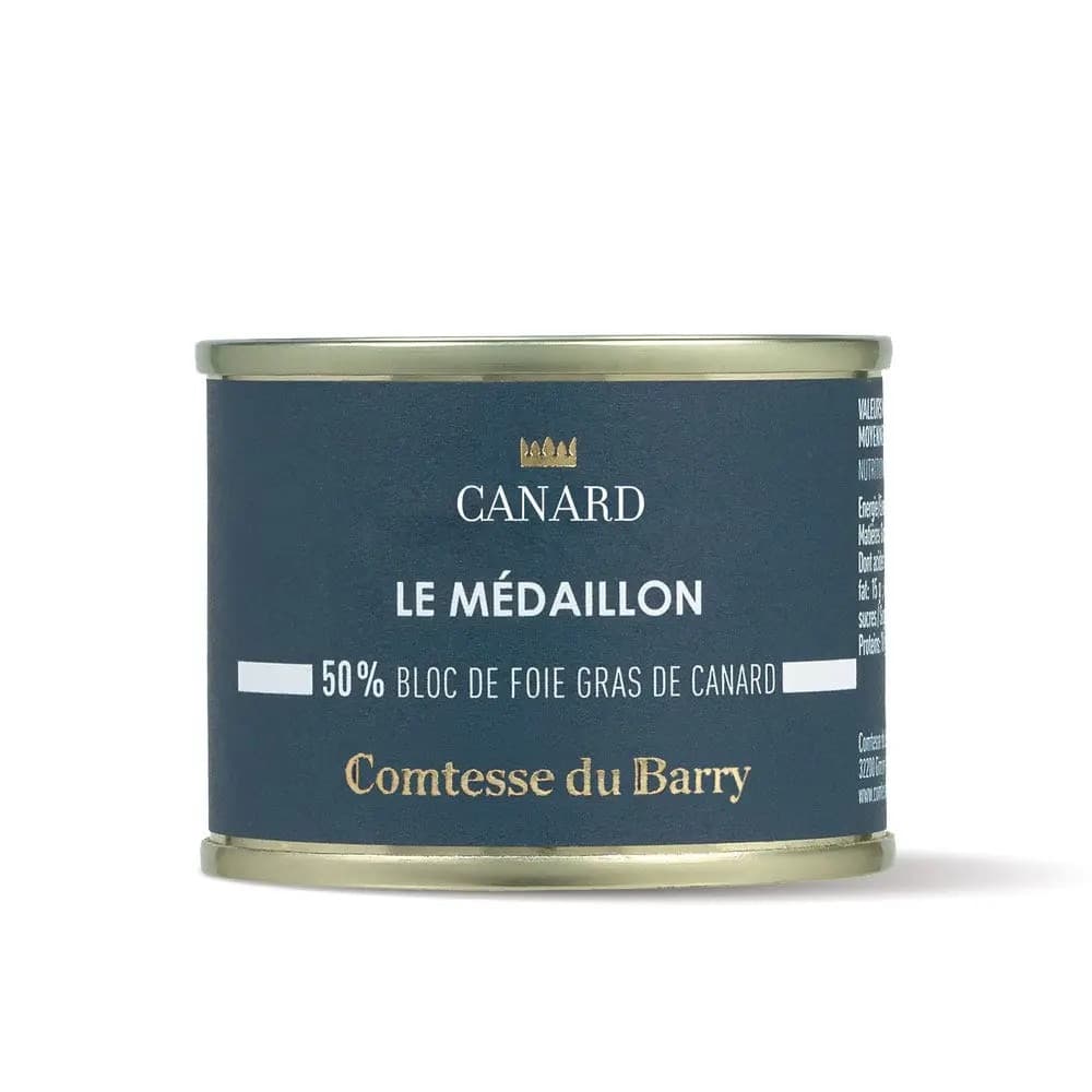 Medaillon du bloc de foi de canard (50%) 65G - Menu item