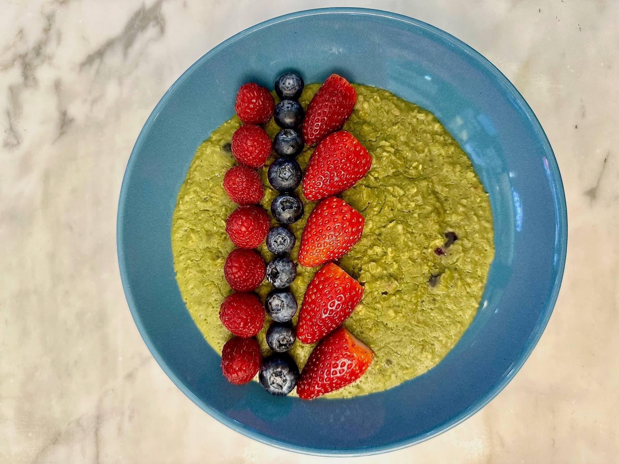 Energy Boosting Matcha porridge - Menu item