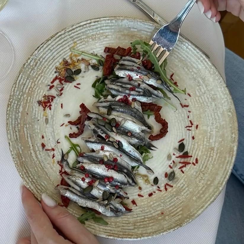 Anchois frais marinés - Menu item