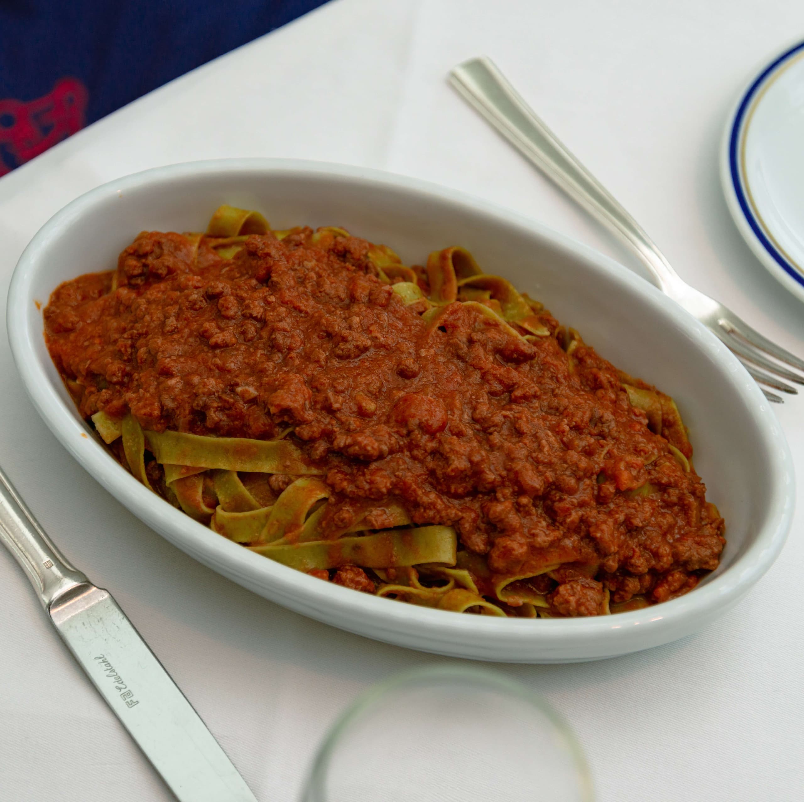 Tagliarelles vertes à la Bolognaise - Menu item