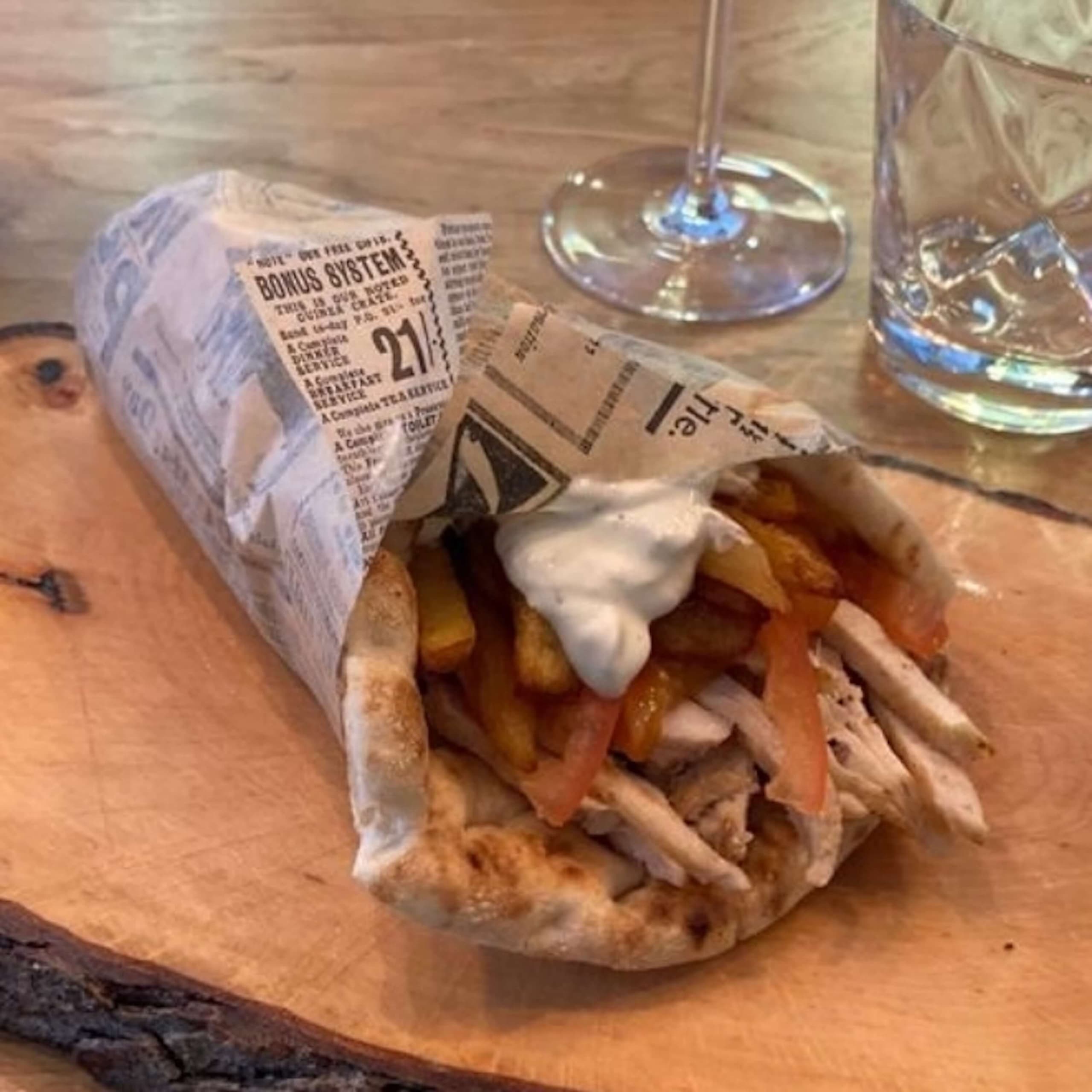 Gyros Pita (Souvlaki) Porc - Menu item