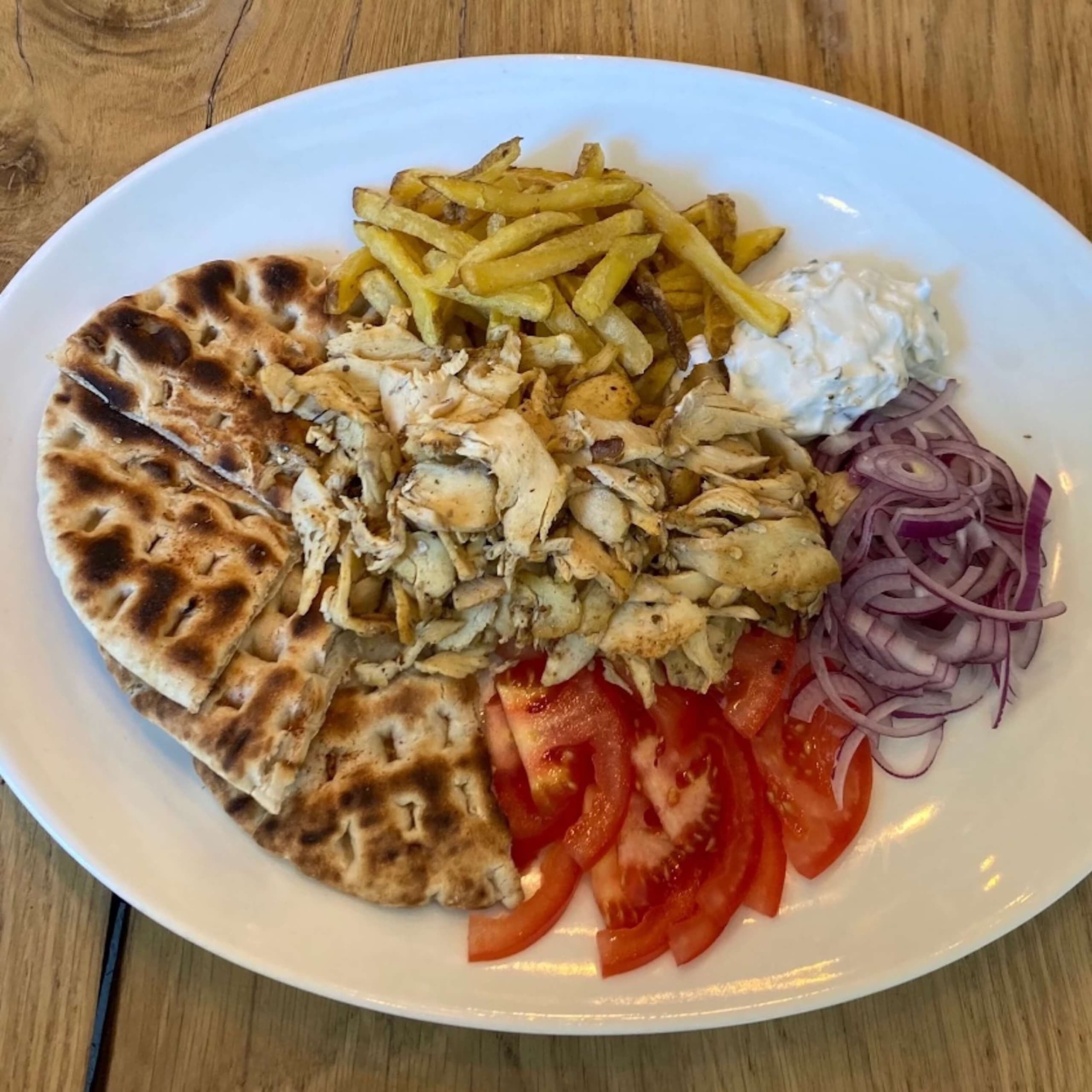 Gyros assiette poulet - Menu item