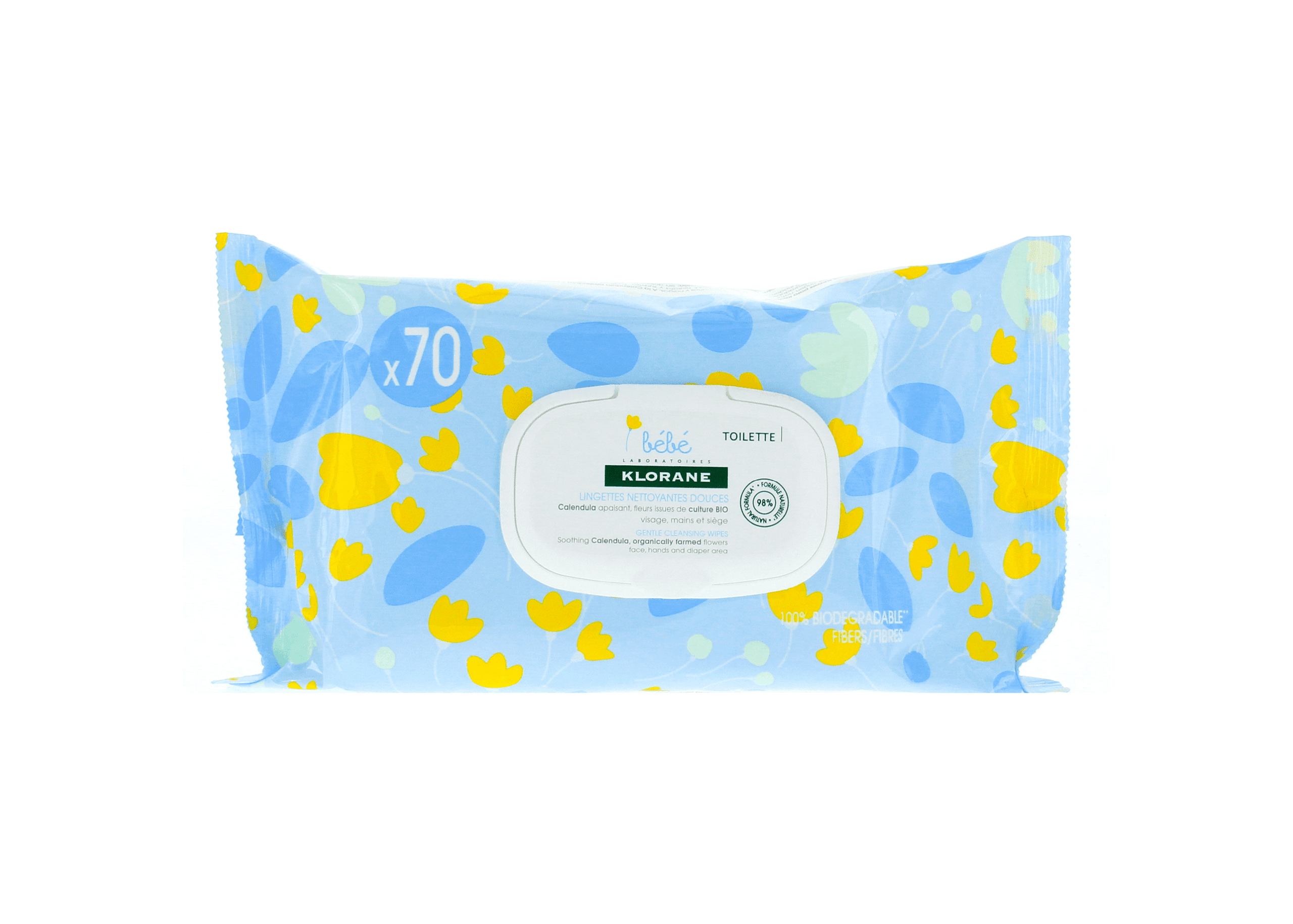Klorane Bébé Lingettes Nettoyantes Douces - Menu item