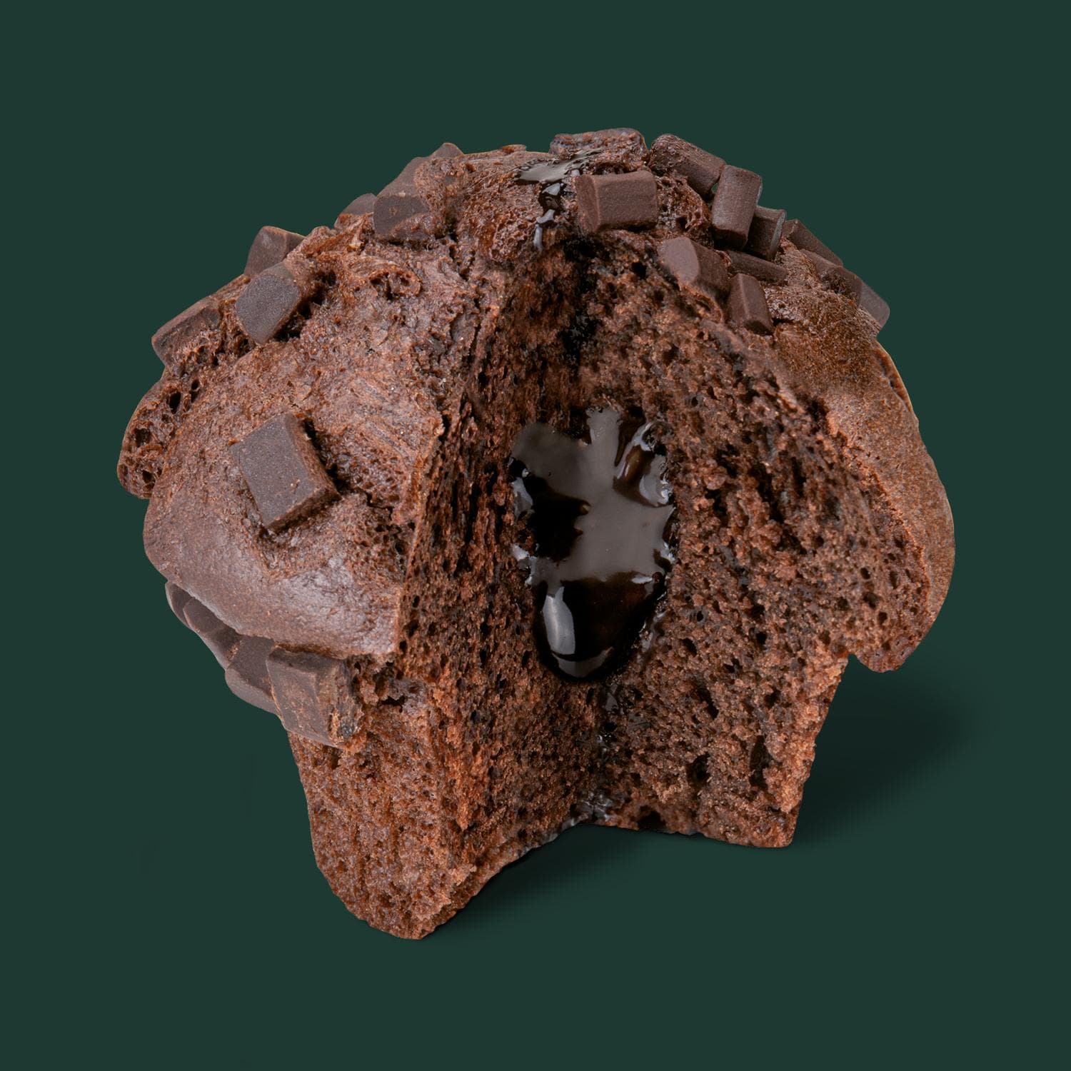 Muffin Double chocolat fourré au chocolat noir - Menu item