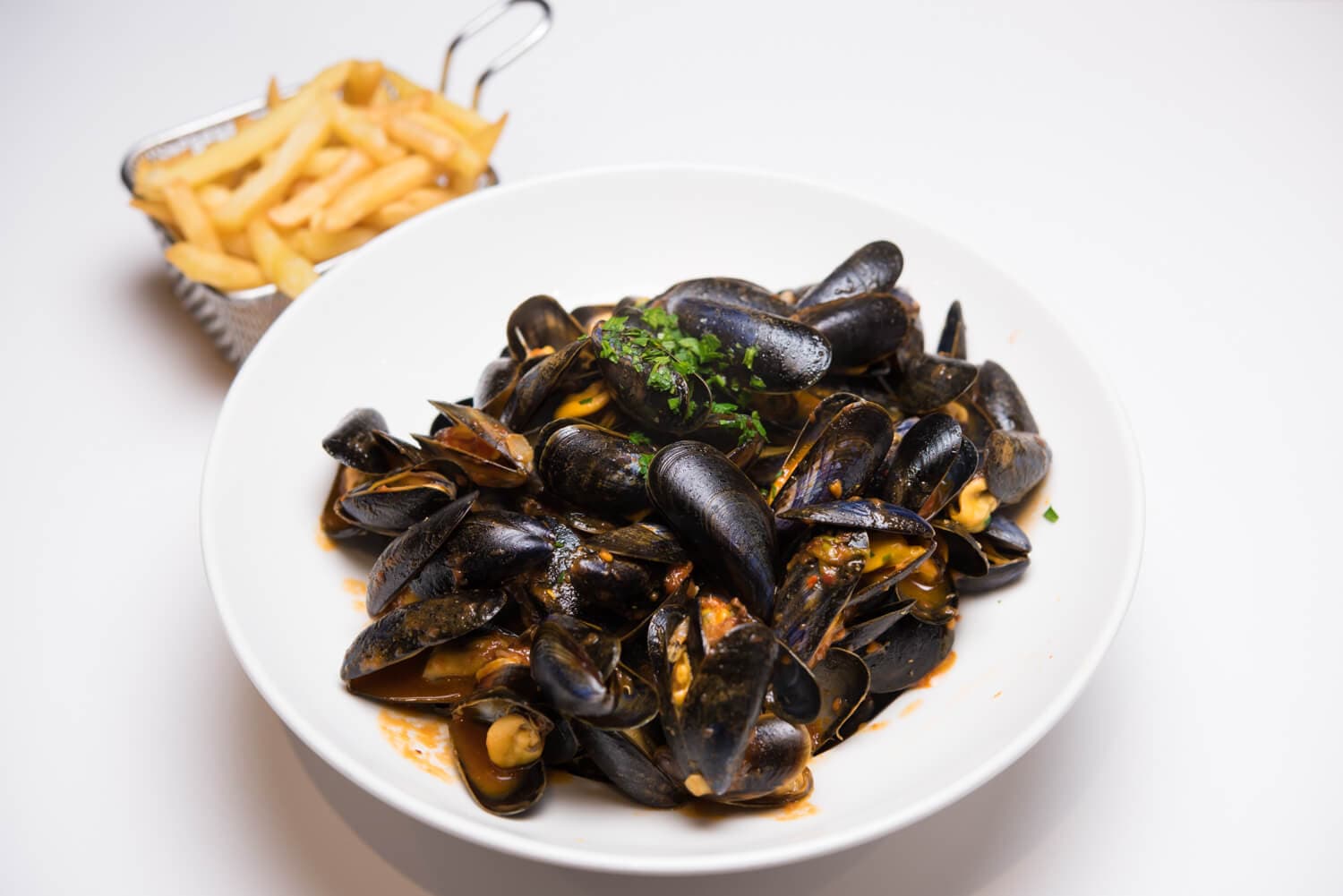 Moules à la mariniere & Frites - Menu item