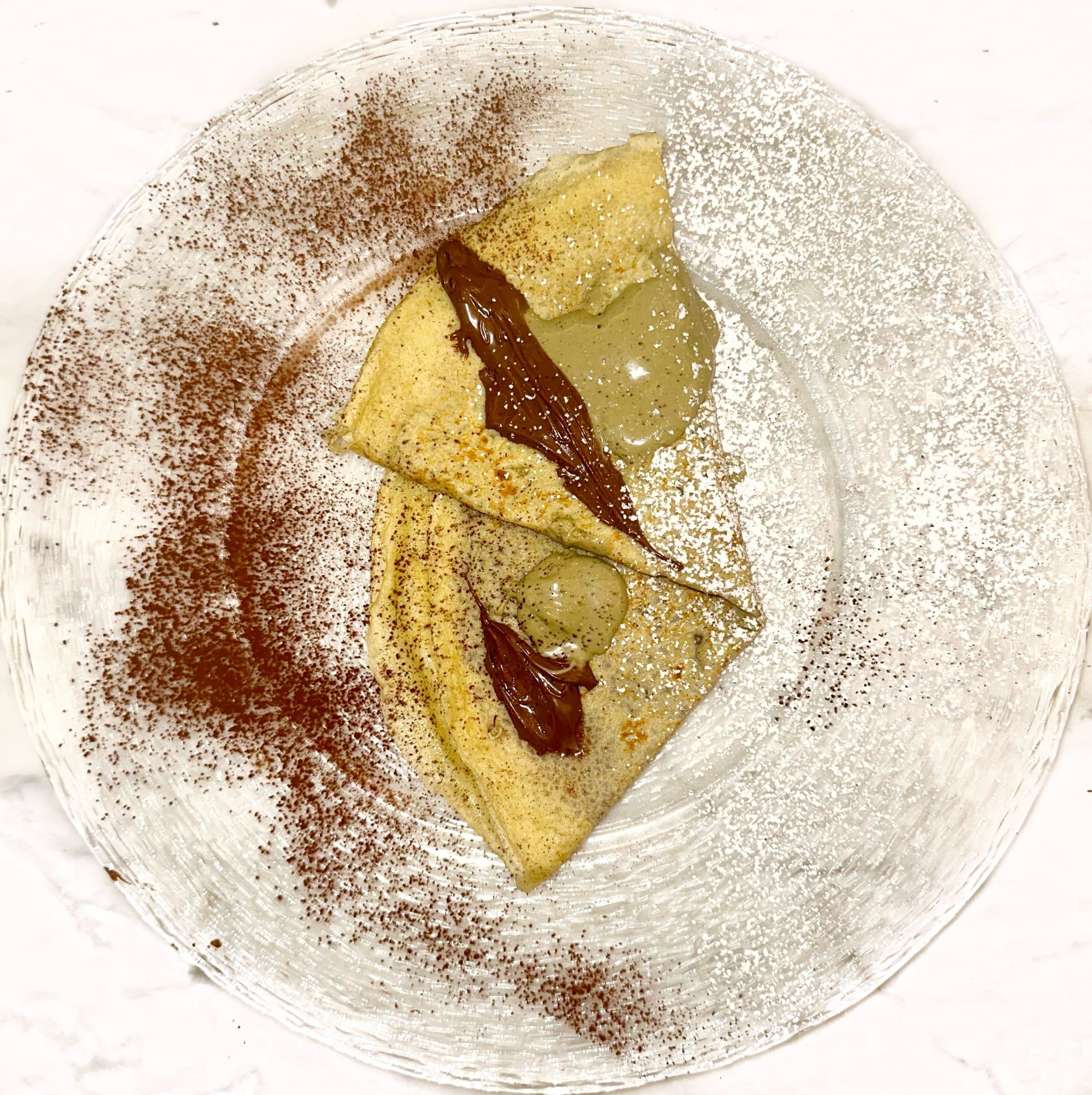 Nutella et crème de pistache - Menu item