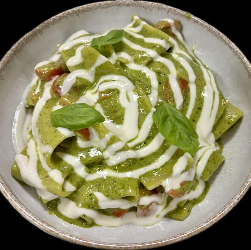 Paccheri Pesto Provola et Tomates Cerises - Menu item