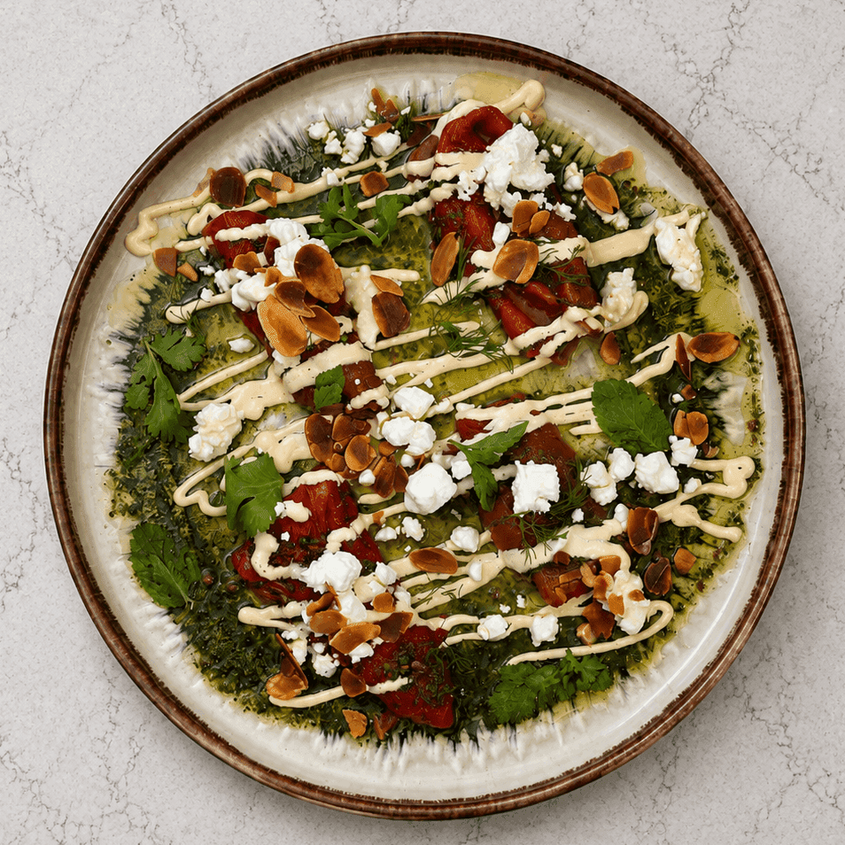 Poivron rôti au pesto - Menu item