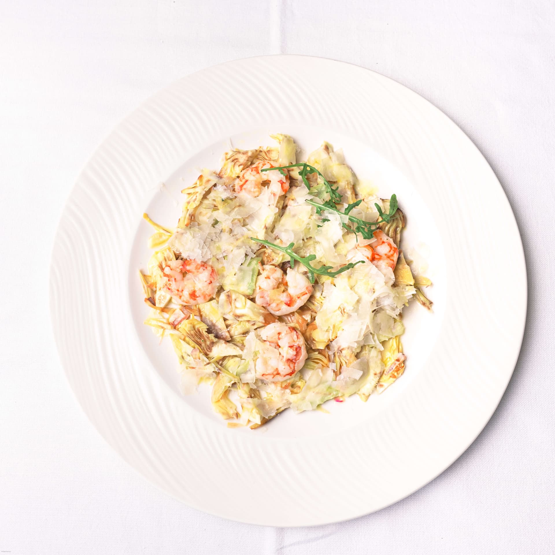 Salade Artichaut, Crevettes et Parmesan - Menu item