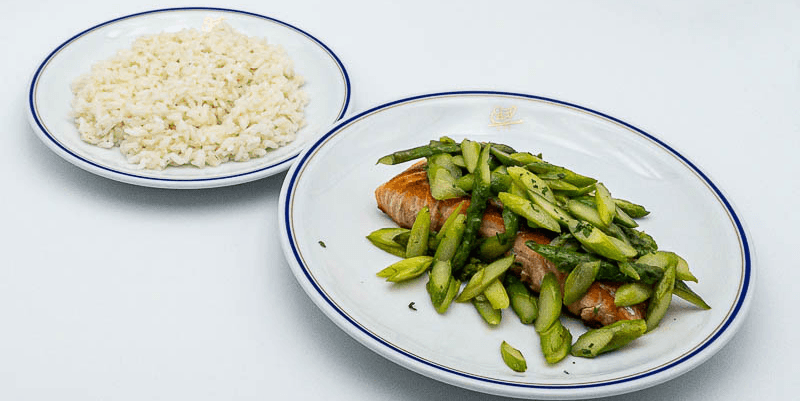 Saumon et asperges - Menu item