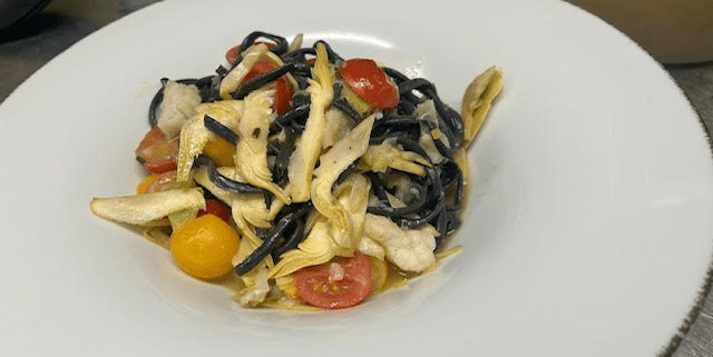 Troccoli à l'encre de seiche - Menu item