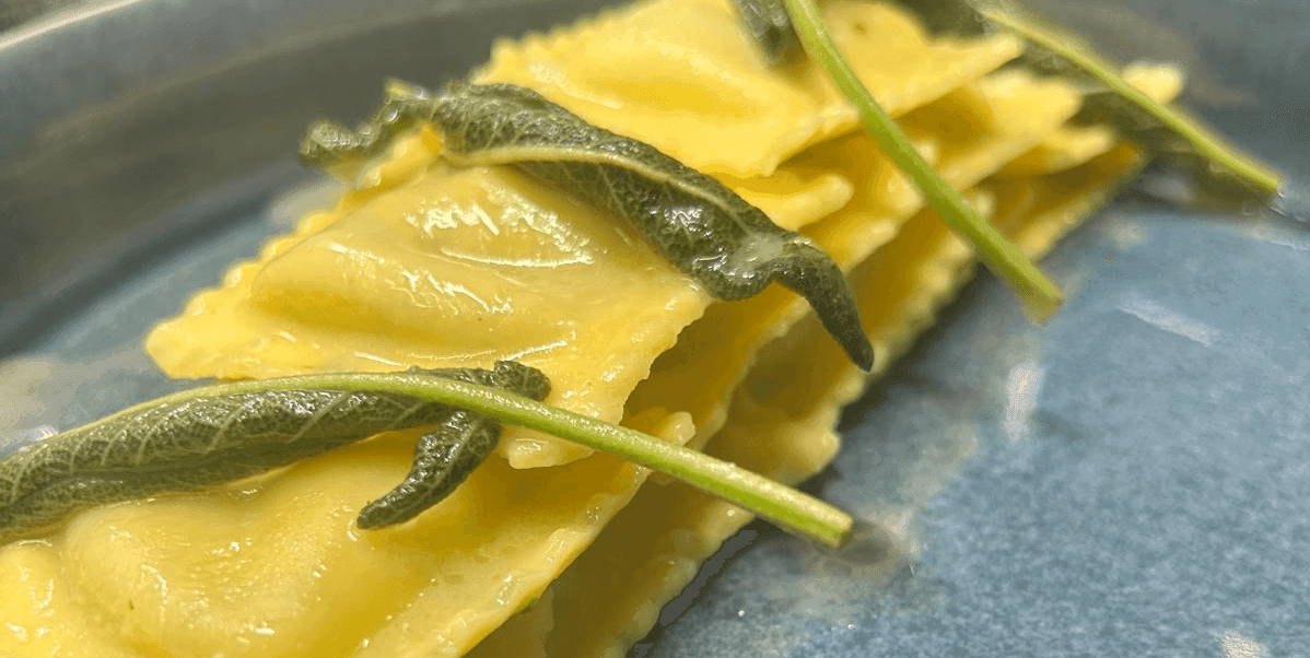Raviolis farcis ricotta et épinard - Menu item