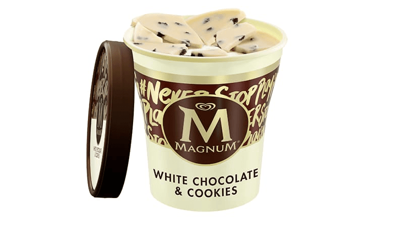 Chocolat Blanc & Cookies 440ml - Menu item