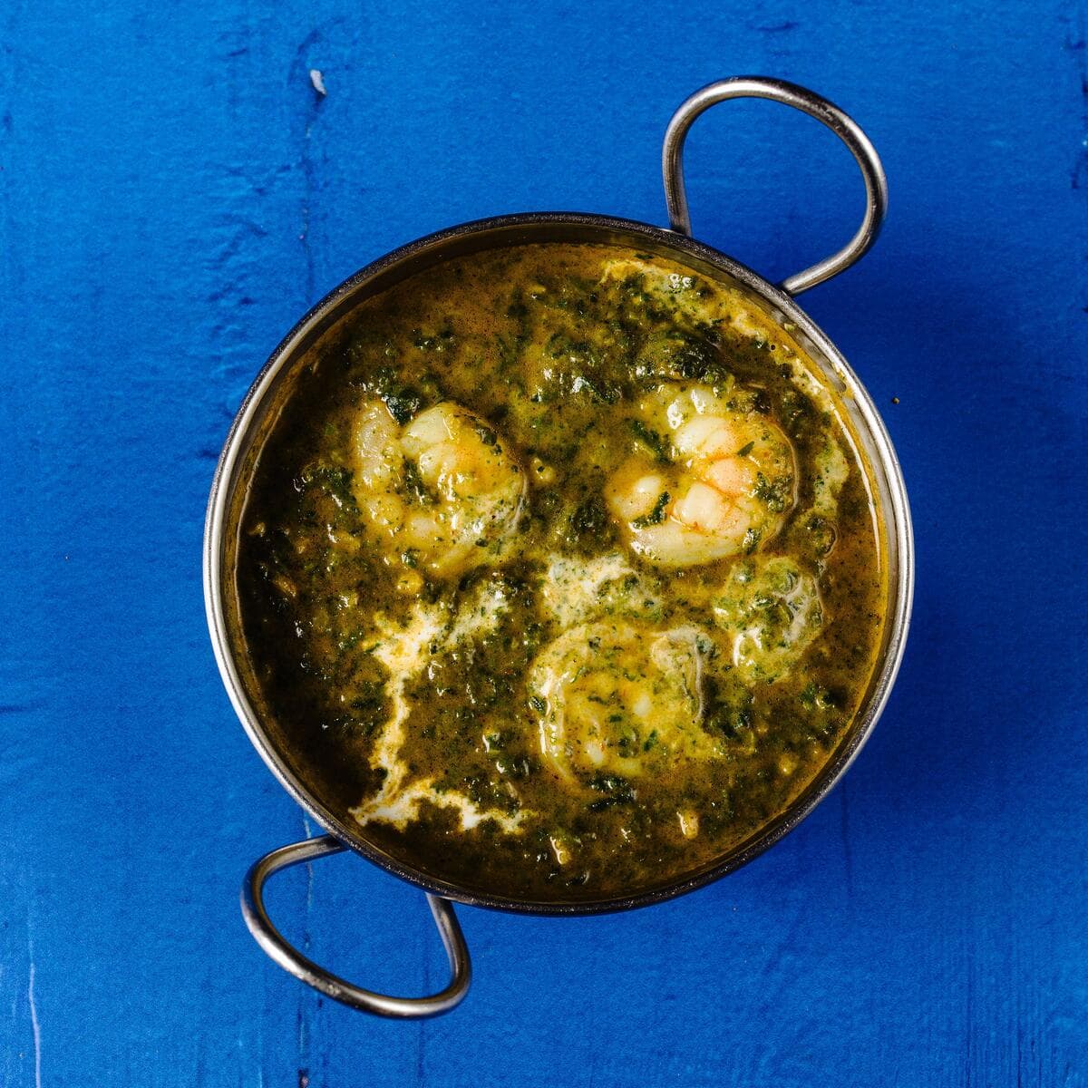 Prawn saag - Menu item